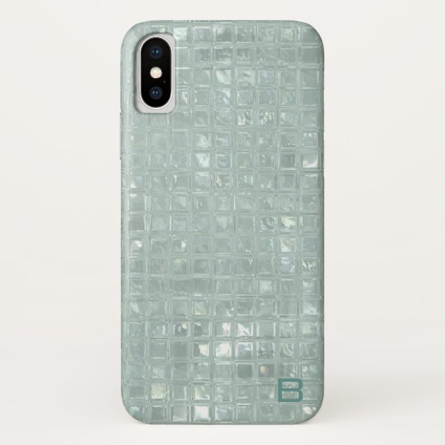 Pearly Green Personalised Phone Case (Back)