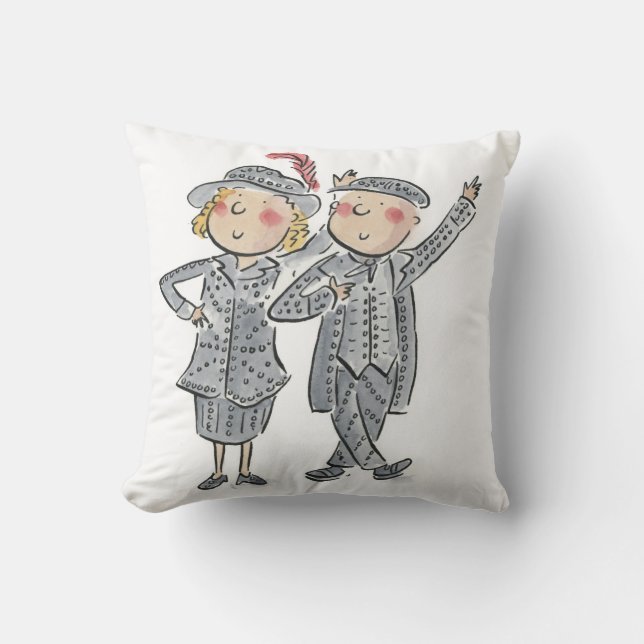 Pearly King and Queen Cushion (Front)