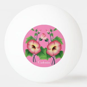 Pearly Pink Flowers Thunder_Cove Ping Pong Ball
