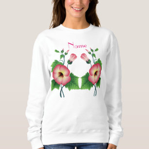Pearly Pink Flowers Thunder_Cove  Sweatshirt