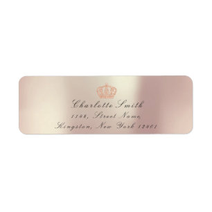 Pearly Pink Glitter RSVP Crown Princess Bridal