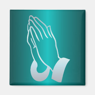 Pearly Praying Hands Magnet