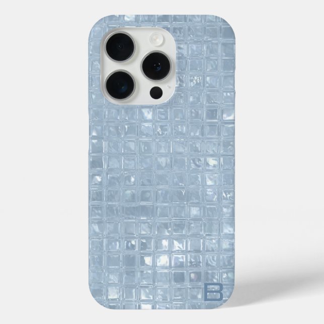 Pearly Turquoise Personalised Phone Case (Back)