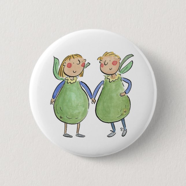 Pears 6 Cm Round Badge (Front)