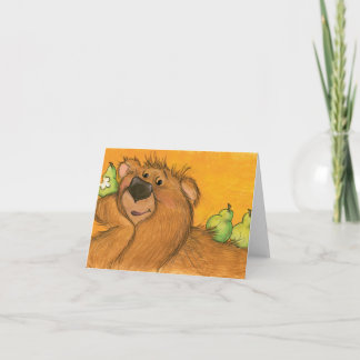 Pears and Bear / Note Card