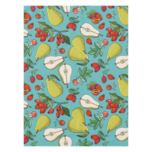Pears And Berries Pattern  Tablecloth (Front)