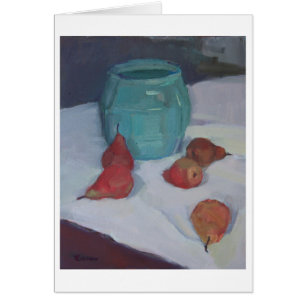 'Pears and Ceramic Pot' - a note from home