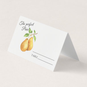 Pears bridal shower - wedding table number