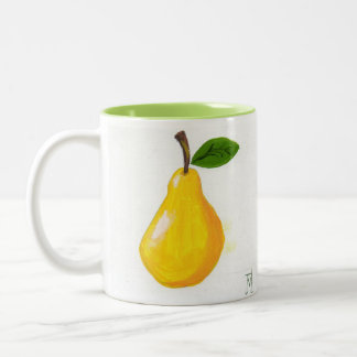 Pears & Cherries by JML Two-Tone Coffee Mug