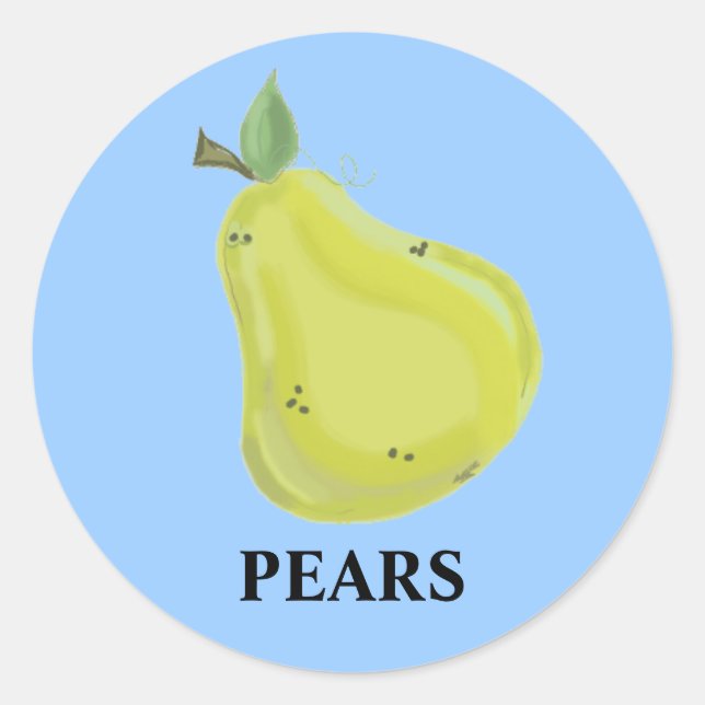 Pears Classic Round Sticker (Front)