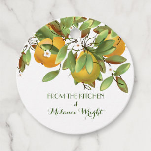 Pears Fruit Canning Gift Favour Tags
