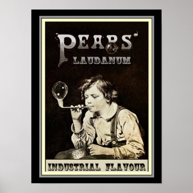 Pear's Laudanum Vintage Ad Print 12 x 16 (Front)