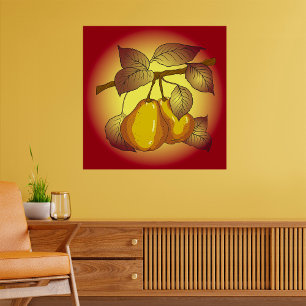 Pears On A Tree Poster