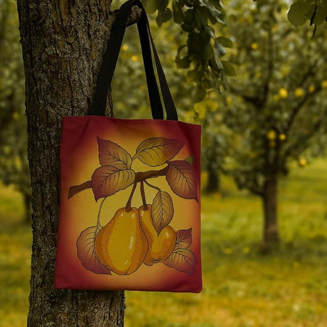 Pears On A Tree Tote Bag (Creator Uploaded)