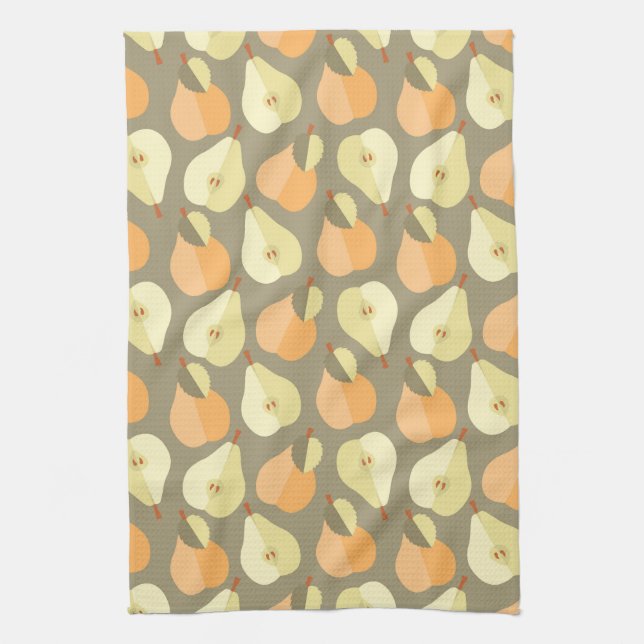 Pears on Parade Tea Towel (Vertical)