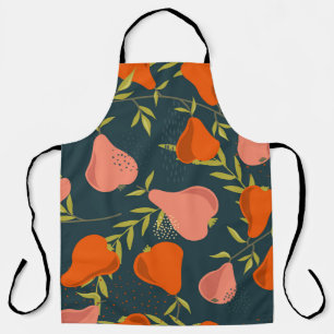 Pears Overlap: Colourful Vintage Wallpaper Apron