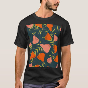 Pears Overlap: Colourful Vintage Wallpaper T-Shirt