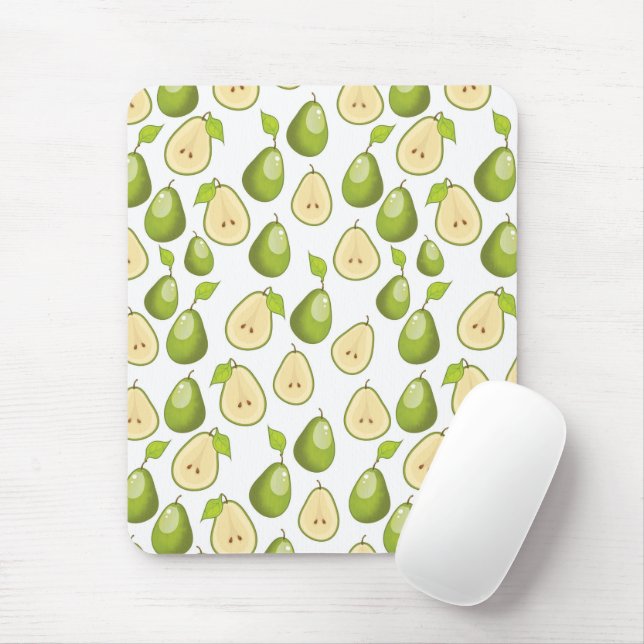 Pears Pattern Mouse Mat (With Mouse)