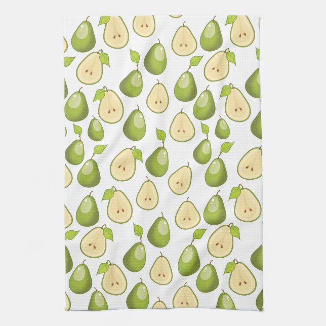 Pears Pattern Tea Towel (Vertical)