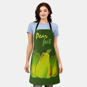 PEARS Perfect Hand drawn art Apron