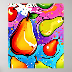 Pears Pop Art Poster