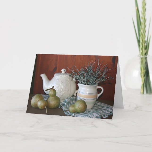 Pears & Pottery Notecard (Front)
