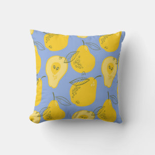 Pears seamless pattern cushion