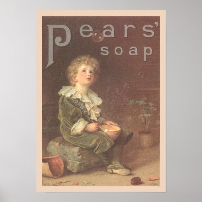 Pears Soap Bubbles Ad Poster (Front)