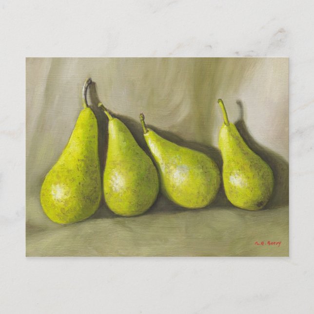 Pears. Still-life Postcard (Front)