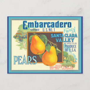 Pears Vintage Scenic Label Art Postcard