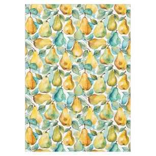 Pears Watercolor Art Tablecloth