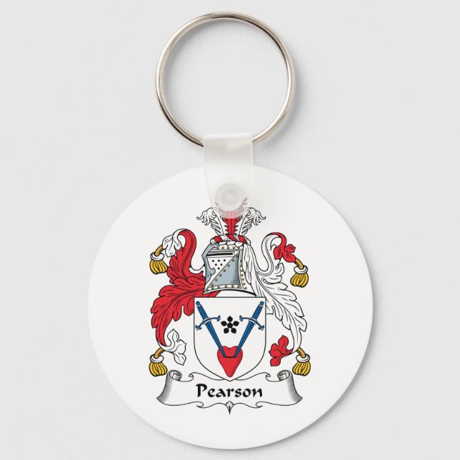 Pearson Family Crest Key Ring (Front)