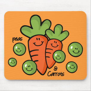 Peas And Carrots Mouse Mat