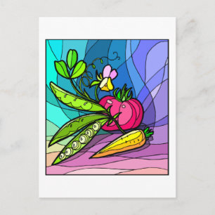 Peas and Parsnips Postcard