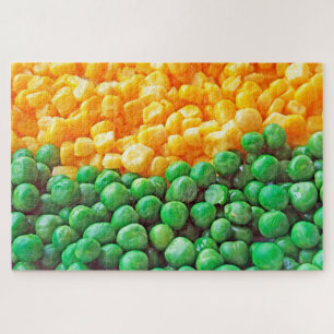 Peas and sweetcorn jigsaw puzzle
