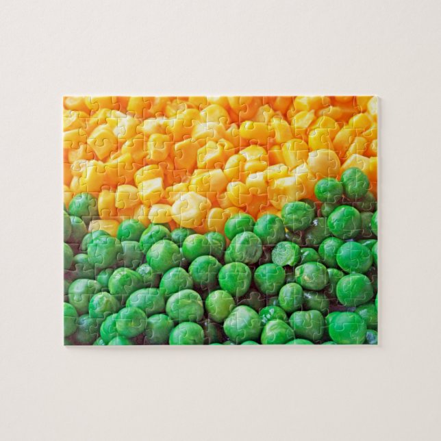 Peas and sweetcorn jigsaw puzzle (Horizontal)