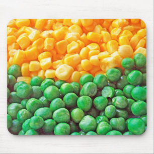 Peas and sweetcorn mouse mat