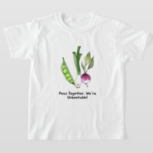 Peas and Veggie Best Friends Pun T-Shirt