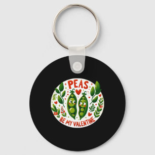 Peas Be My Valentine - Valentine's Joy Key Ring