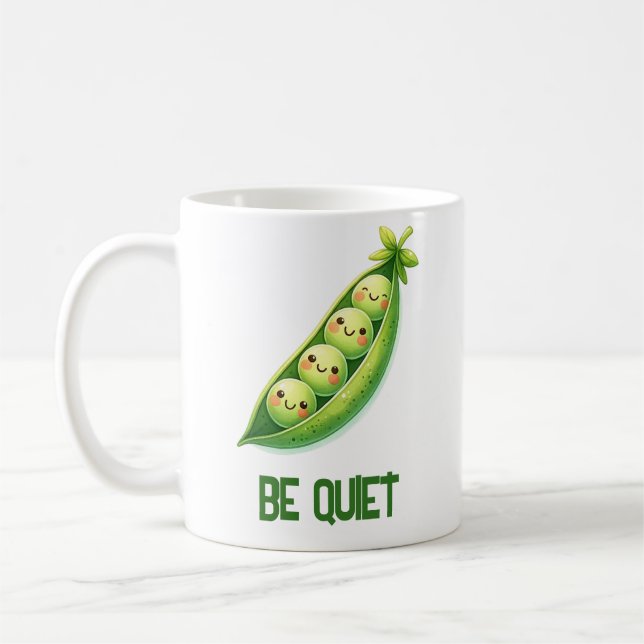 Peas Be Quiet Mug (Left)