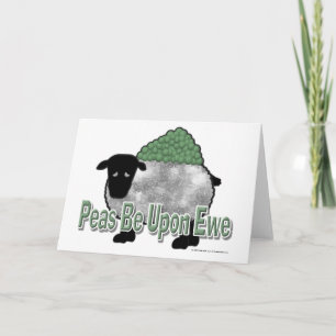 Peas Be Upon Ewe Card