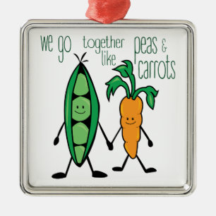 Peas & Carrots Metal Tree Decoration