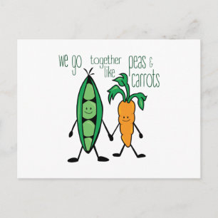 Peas & Carrots Postcard