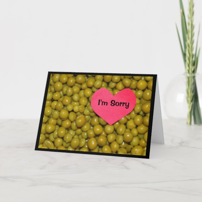 Peas Forgive Me Card (Front)