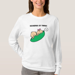 Peas in a Pod Grandma of Twins T-Shirt