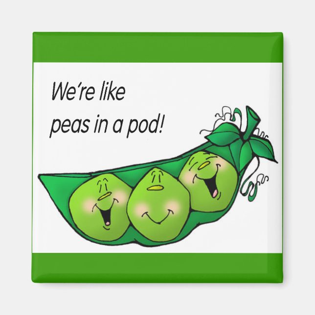 peas in a pod magnet (Front)