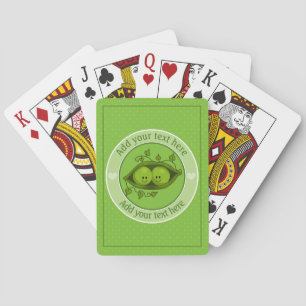 Peas In A Pod Personalised Playing Cards