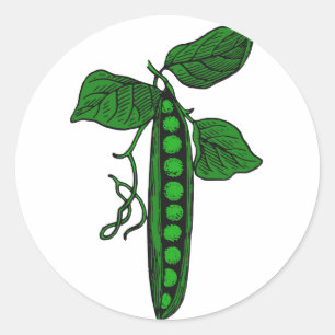 Peas in Pod Classic Round Sticker