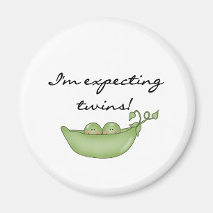Peas in Pod Expecting Twins Magnet