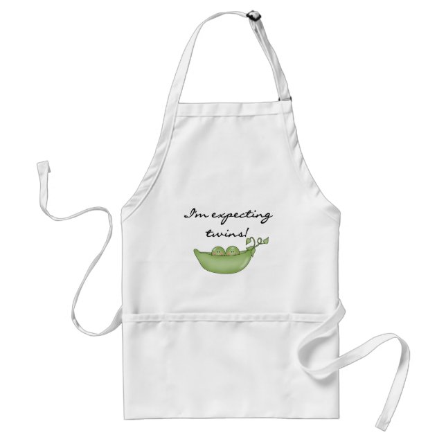 Peas in Pod Expecting Twins Standard Apron (Front)